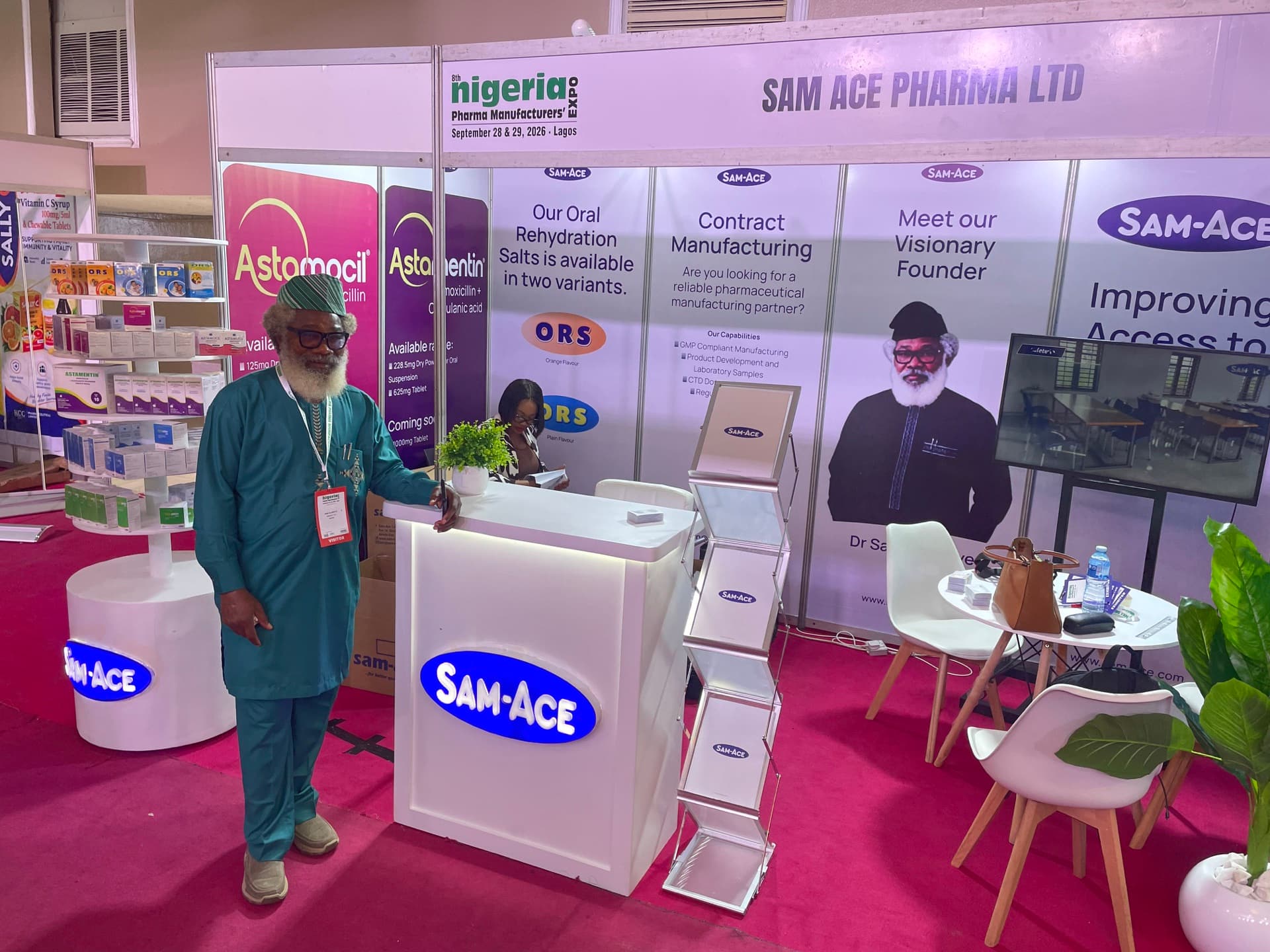 Sam-Ace Ltd participates in the 8th Nigeria Pharma Manufacturers’ & Lab Expo